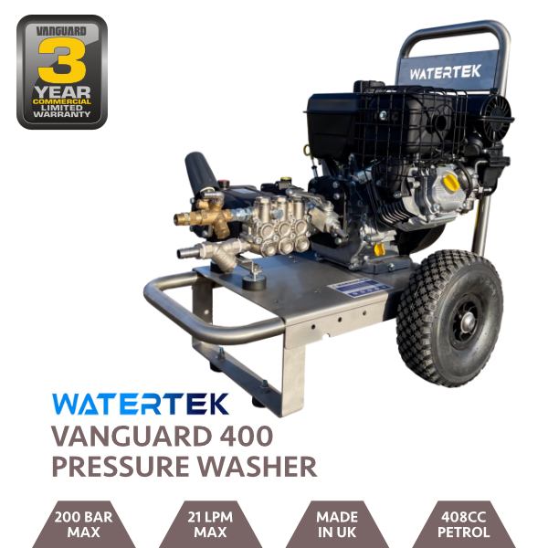 Watertek Vanguard V400 Electric Start 21LPM 200 Bar Pressure Washer